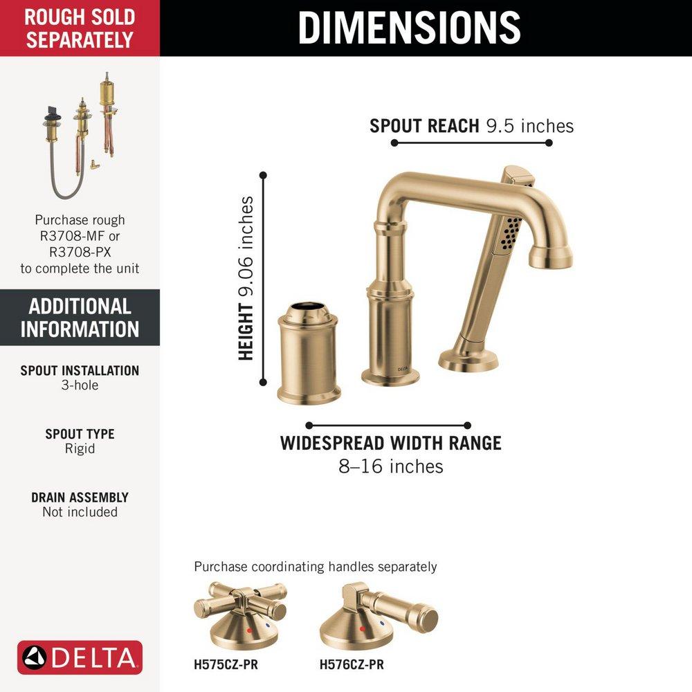 *CVR* CCY 1.75 3H RT TRIM W/ H/SHWR 