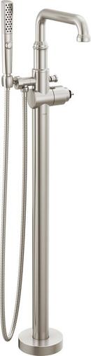 Floor Mount Filler with Hand Shower in Stainless (Handle Sold Separately) (Trim Only)