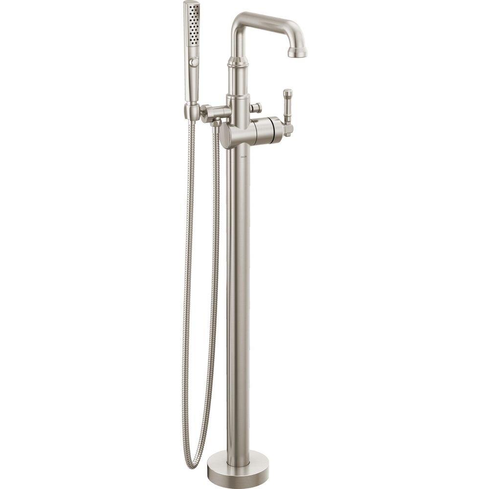 Delta Faucet Stainless Floor Mount Filler with Hand Shower (Handle Sold Separately) (Trim Only) 