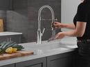 Single Handle Pull Down Kitchen Faucet in Chrome 
