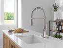 Single Handle Pull Down Kitchen Faucet in Stainless 