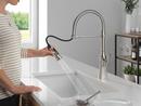 Single Handle Pull Down Kitchen Faucet in Stainless 
