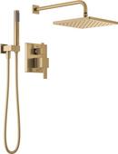 Two Handle Single Function Shower System in Champagne Bronze