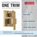 Delta Faucet Champagne Bronze One Handle Single Function Shower System 