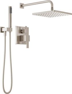 Two Handle Single Function Shower System in SpotShield&reg; Brushed Nickel