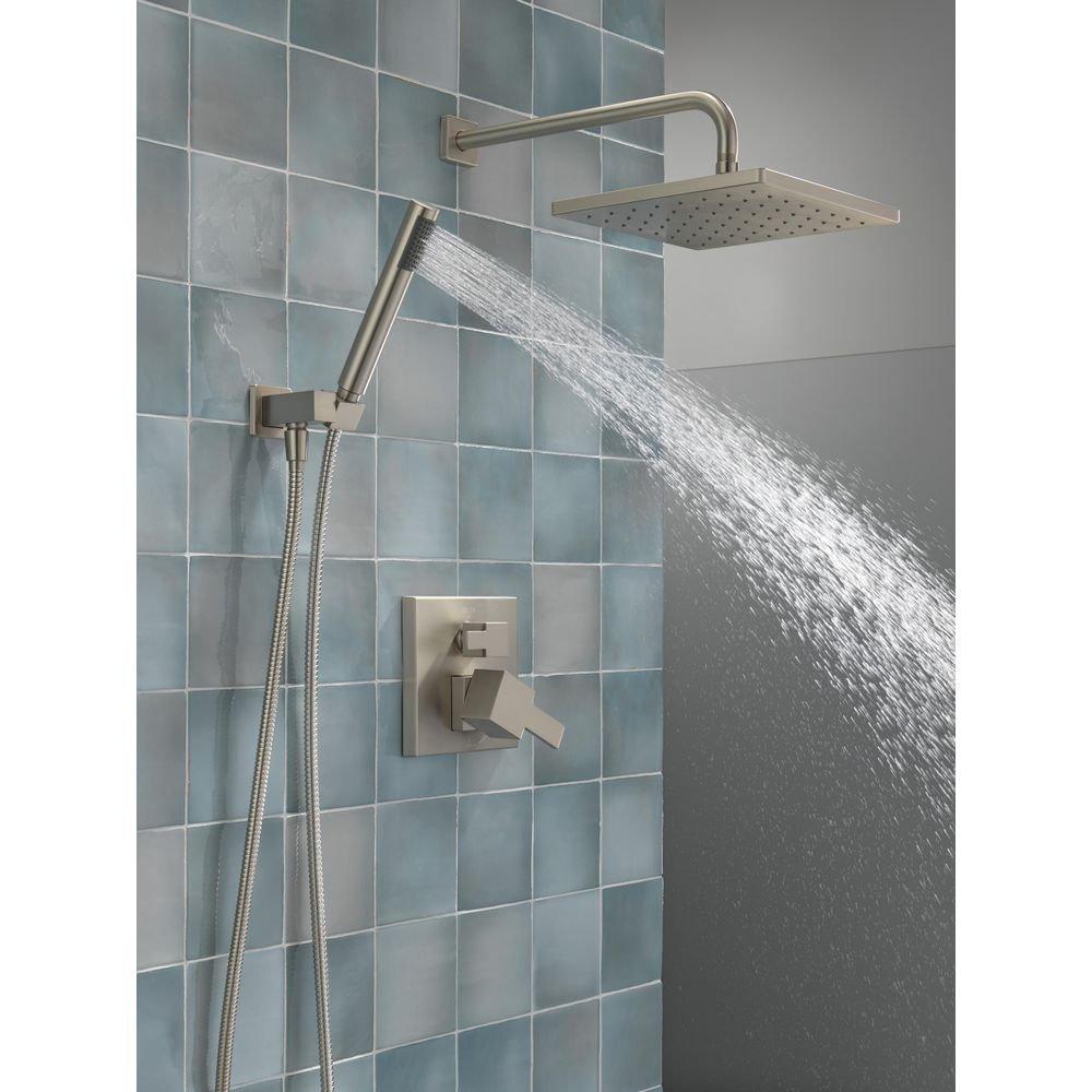 Delta Faucet SpotShield Brushed Nickel One Handle Single Function Shower System 