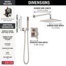 Delta Faucet SpotShield Brushed Nickel One Handle Single Function Shower System 
