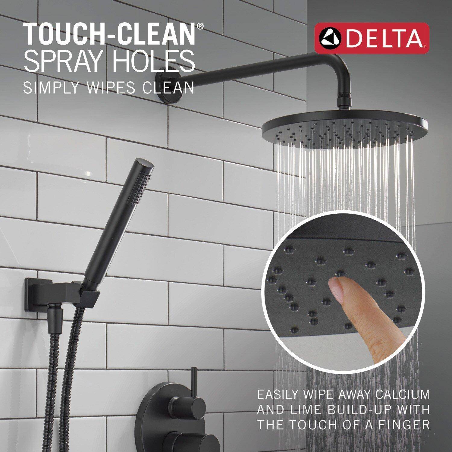 Delta Faucet Matte Black Two Handle Single Function Shower System 