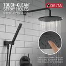 Delta Faucet Matte Black Two Handle Single Function Shower System 