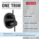 Delta Faucet Matte Black Two Handle Single Function Shower System 