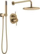 Two Handle Single Function Shower System in Champagne Bronze