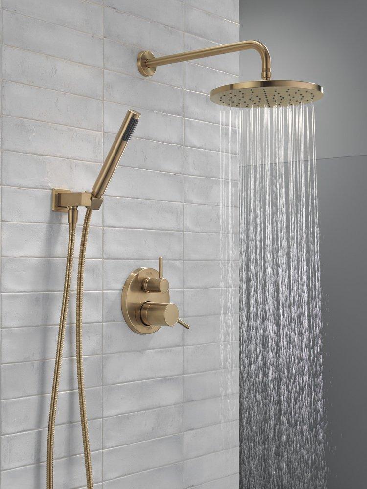 Delta Faucet Champagne Bronze Two Handle Single Function Shower System 