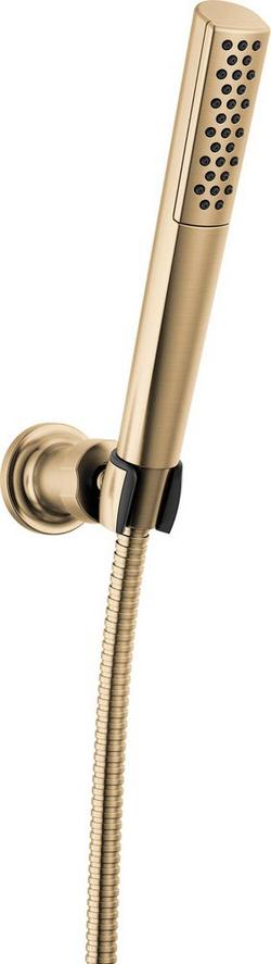 Single Function Hand Shower with Wall Mount Holder and Hose in Champagne Bronze
