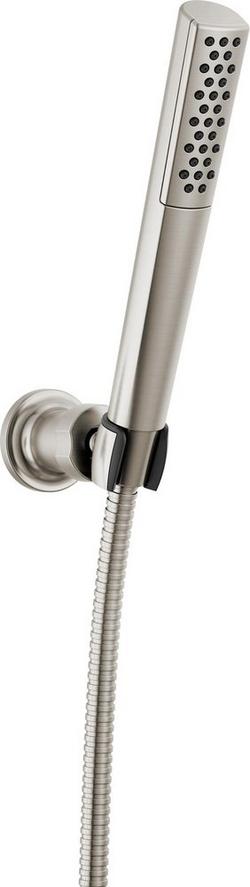 Universal Showering 1.75 GPM Single Function Hand Shower with Wall Mount Holder and Hose in Lumicoat Stainless