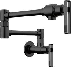 Wall Mount Pot Filler in Matte Black