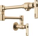 Wall Mount Pot Filler in Luxe Gold