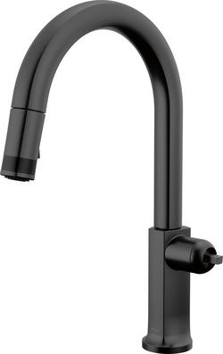 Single Handle Pull Down Kitchen Faucet in Matte Black (Handle Sold Separately)
