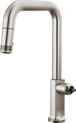 Single Handle Pull Down Kitchen Faucet in Stainless (Handle Sold Separately)