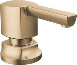 Kintsu Deck Mounted Soap Dispenser with 13 oz Capacity in Lumicoat Luxe Gold