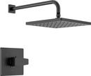 One Handle Single Function Shower Faucet in Matte Black (Trim Only)