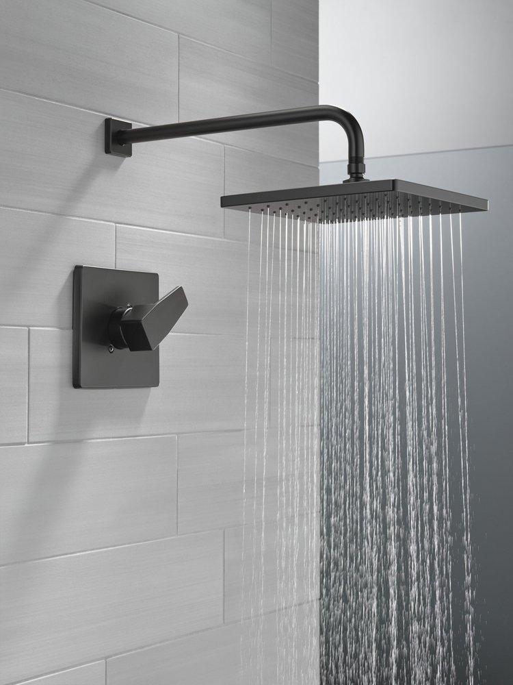 Delta Faucet Matte Black One Handle Single Function Shower Faucet (Trim Only) 