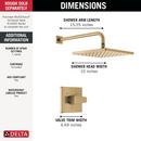 Delta Faucet Champagne Bronze One Handle Single Function Shower Faucet (Trim Only) 
