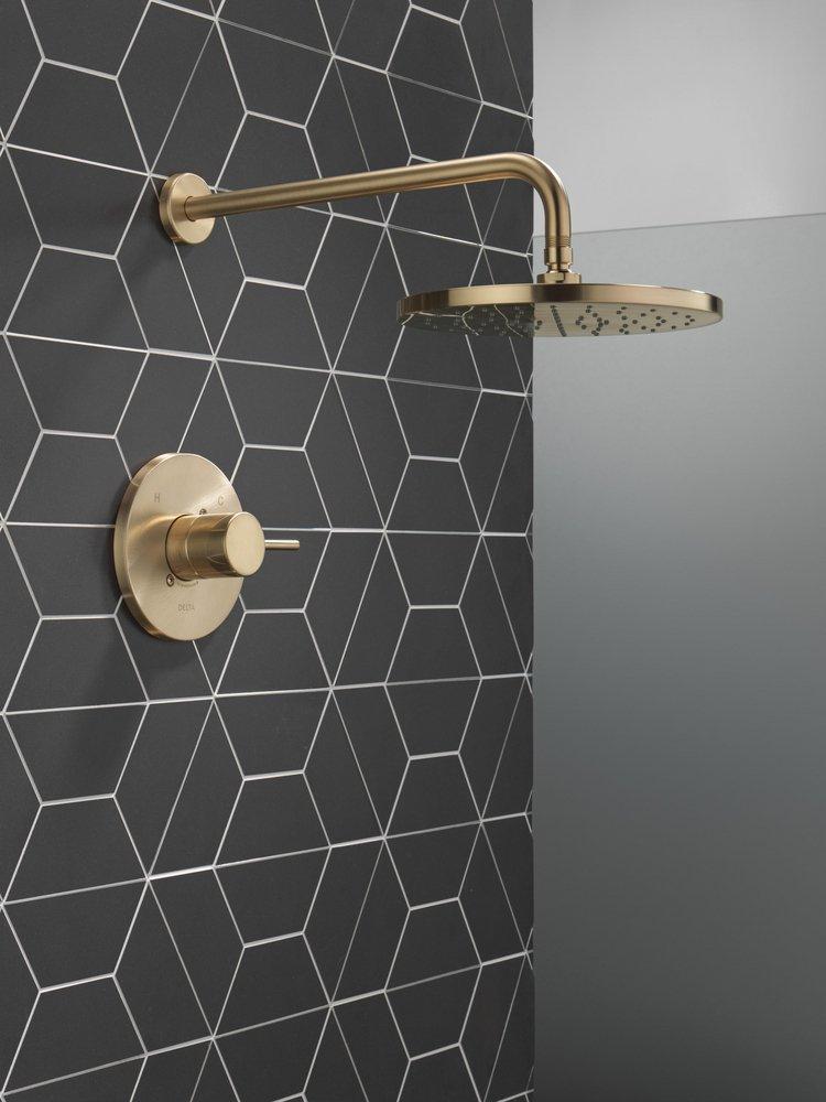 Delta Faucet Champagne Bronze One Handle Single Function Shower Faucet (Trim Only) 