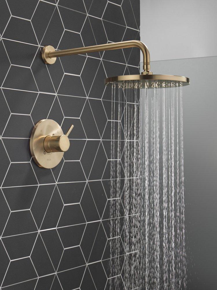 Delta Faucet Champagne Bronze One Handle Single Function Shower Faucet (Trim Only) 