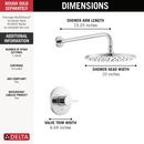 Delta Faucet Chrome One Handle Single Function Shower Faucet (Trim Only) 