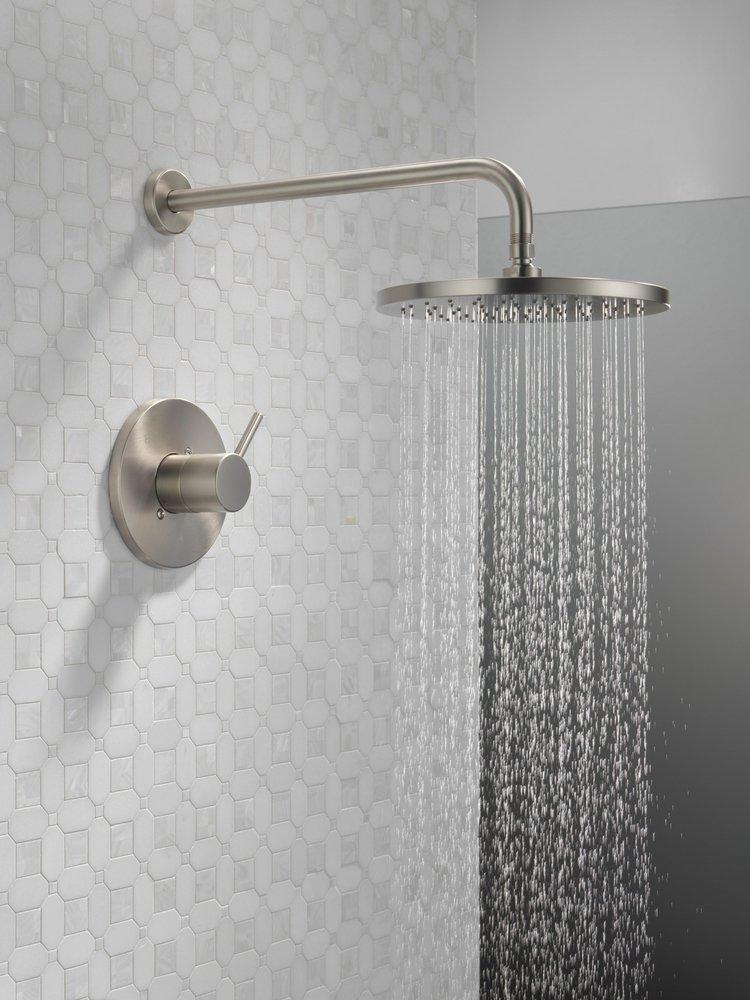 Delta Faucet SpotShield Brushed Nickel One Handle Single Function Shower Faucet (Trim Only) 