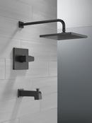 Delta Faucet Matte Black One Handle Single Function Bathtub & Shower Faucet (Trim Only) 