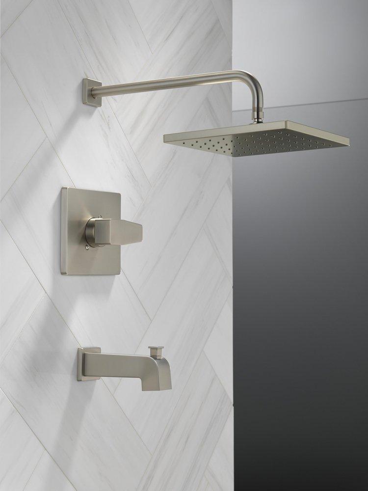 Delta Faucet SpotShield Brushed Nickel One Handle Single Function Bathtub & Shower Faucet (Trim Only) 