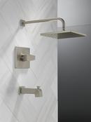 Delta Faucet SpotShield Brushed Nickel One Handle Single Function Bathtub & Shower Faucet (Trim Only) 