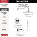 Delta Faucet Chrome One Handle Single Function Bathtub & Shower Faucet (Trim Only) 