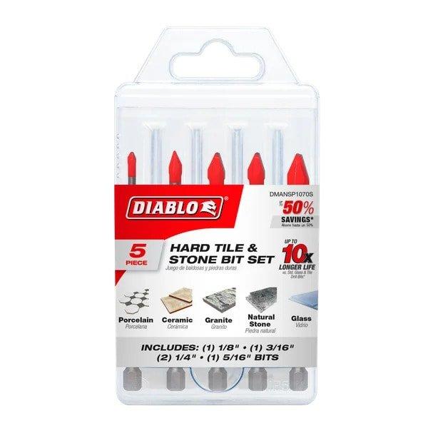 Hard Tile and Stone Carbide Tipped Drill Bit Set 