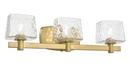 3-Light Vanity Fixture in Soft Brass