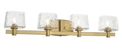4-Light Vanity Fixture in Soft Brass