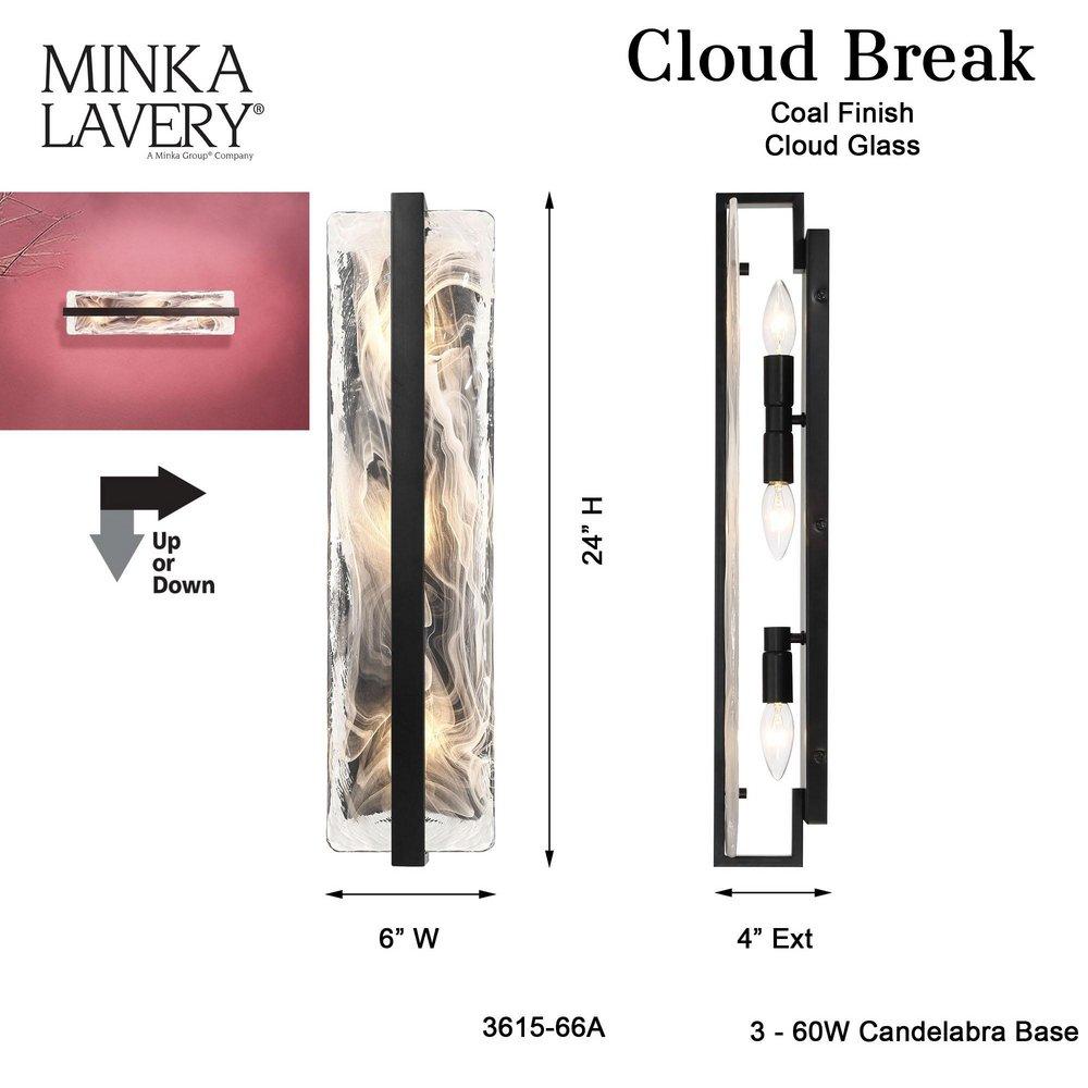 *CVR* CLOUD BREAK 24 WALL SCONCE 