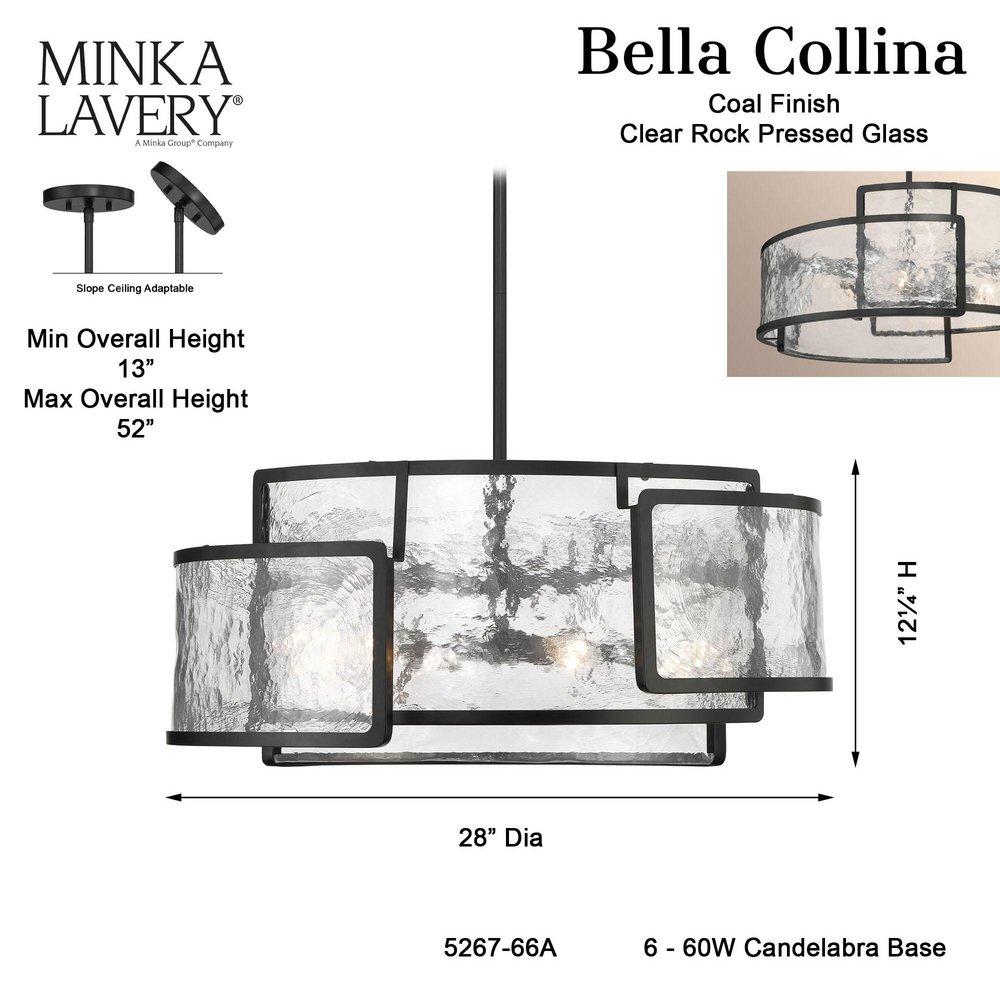 *CVR* BELLA COLLINA 6 LIGHT PENDANT 