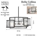 *CVR* BELLA COLLINA 6 LIGHT PENDANT 