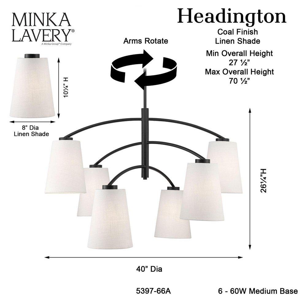 *CVR* HEADINGTON 40 CHANDELIER 