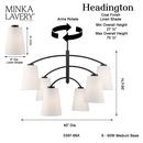 *CVR* HEADINGTON 40 CHANDELIER 