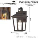 *CVR* IRVINGTON MANOR 1 LIGHT WALL 