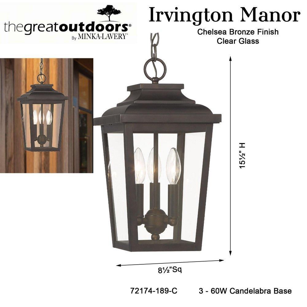 *CVR* IRVINGTON MANOR 3 LIGHT CHAIN 