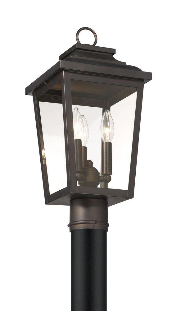 *CVR* IRVINGTON MANOR 3 LIGHT POST 