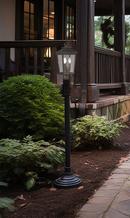 3-Light Post Mount in Chelsea Bronze 