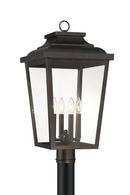 4-Light Post Mount Light in Chelsea Bronze