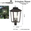 *CVR* IRVINGTON MANOR LARGE POST MO 
