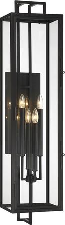 42 in. 4-Light Outdoor Wall Sconce in Coal 
