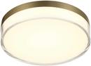 Minka Lavery Ashen Brass 7 in. LED Flush Mount Ceiling Fixture 